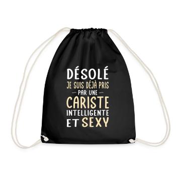 Désolé déjà pris par une cariste sexy - Sac de sport léger - noir - Devant