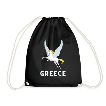 Grèce mythologie pégase vacances voyage - Sac de sport léger - noir - Devant