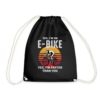E-Bike Vélo électrique Vélo Cyclisme Biker VTT - Sac de sport léger - noir - Devant