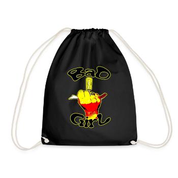 The Bad Girl - Drawstring Bag - black - Front