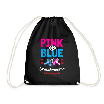 La grand-mère rose ou bleue vous aime Le genre révèle - Sac de sport léger - noir - Devant
