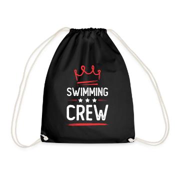 Swimming Crew - Turnbeutel - Schwarz - Vorne