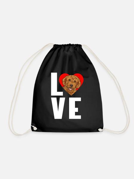 Labradoodle Hund - Turnbeutel - Schwarz