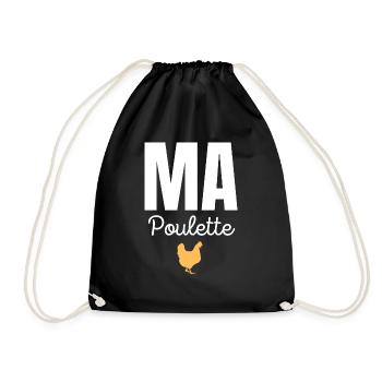 ma poulette - Sac de sport léger - noir - Devant