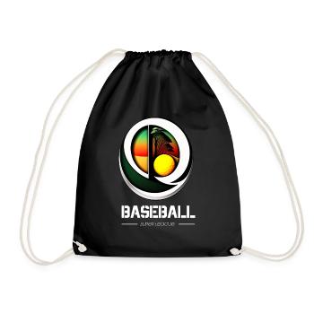 Beautiful tshirt for baseball fans - Drawstring Bag - black - Front