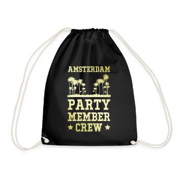 Amsterdam Party Crew - Sac de sport léger - noir - Devant