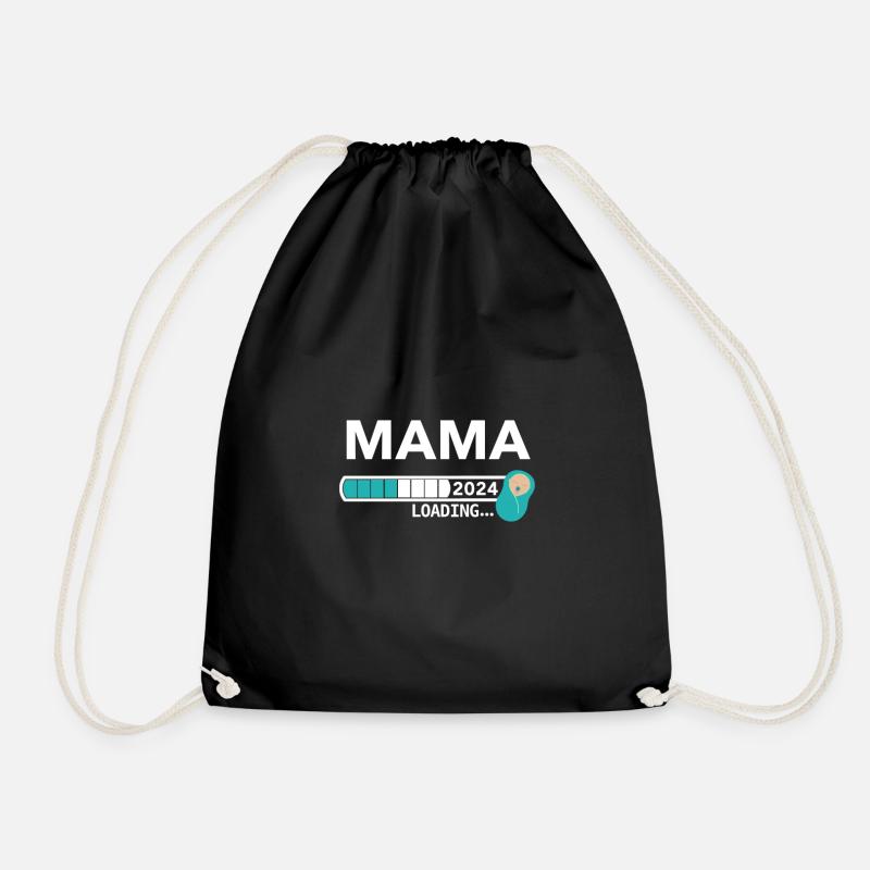 Mama 2024 loading... / Mama 2024 - Turnbeutel - Schwarz