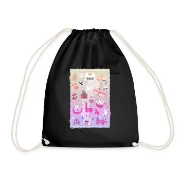 Suède Suède norden scandinavia viking lagom swe - Sac de sport léger - noir - Devant