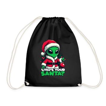 Père Noël Alien - Sac de sport léger - noir - Devant