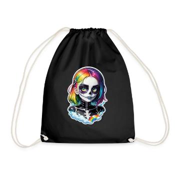 Halloween - Rock & Rainbow - Drawstring Bag - black - Front