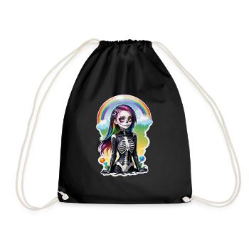 Halloween - Rock & Rainbow - Drawstring Bag - black - Front