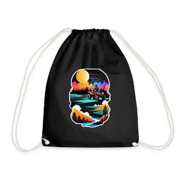 quad et tout terrain - Sac de sport léger - noir - Devant