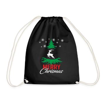 MERRY CHRISTMAS - SWEATSHIRTS PERFECT GIFT FOR CHRISTMAS - Drawstring Bag - black - Front
