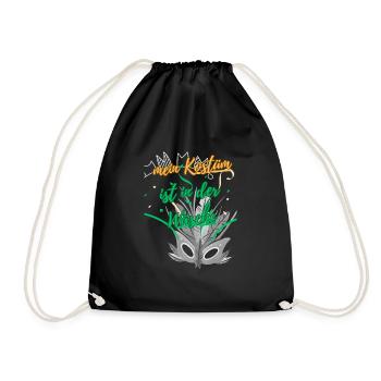 Carnival costume "my costume is in the laundry" - Drawstring Bag - black - Front