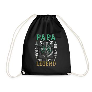 Chasse, gibier, chasse, nature, chasseur, faune animale - Sac de sport léger - noir - Devant