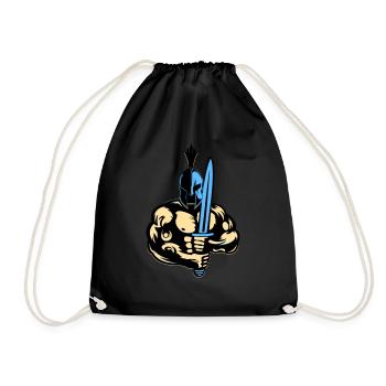 Sparta Warrior - Drawstring Bag - black - Front