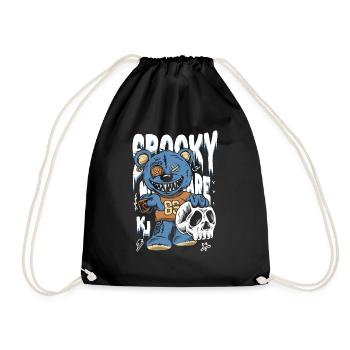 Zombie bear only for dark parts - Drawstring Bag - black - Front