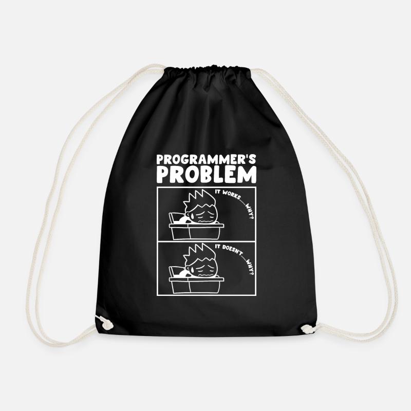 Programmierer Problem Computerprogrammierer - Turnbeutel - Schwarz