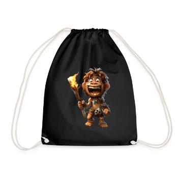 Toons de l’homme des cavernes #lovely - Sac de sport léger - noir - Devant