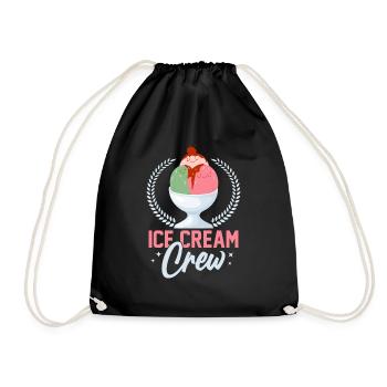 Ice Cream Crew Cône de cuillère d’été - Sac de sport léger - noir - Devant