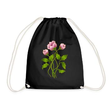 Fleur - Sac de sport léger - noir - Devant