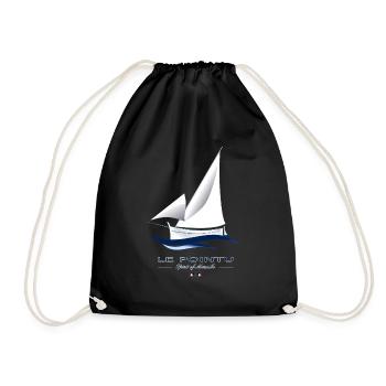 Bateau traditionnel "Le pointu" - Sac de sport léger - noir - Devant