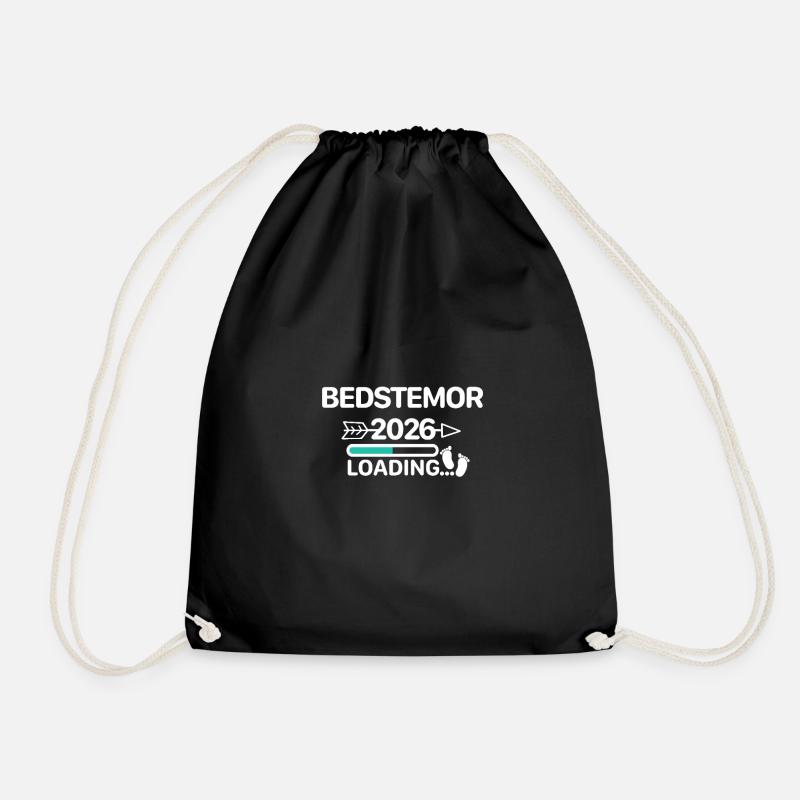 Bedstemor 2026 dänisch - Turnbeutel - Schwarz