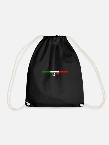 Italia Italiener Italienisch Italien - Turnbeutel - Schwarz