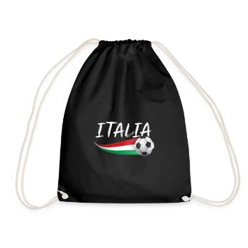 Italia Italian Italian Italy - Drawstring Bag - black - Front