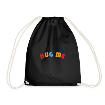 HUG ME - Drawstring Bag - black - Front