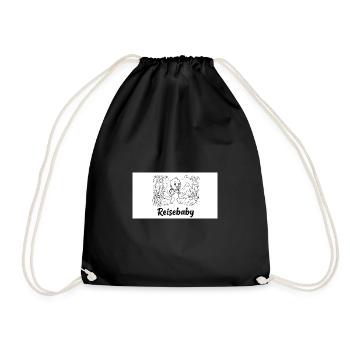 Reisebaby Abenteuerwald - Turnbeutel - Schwarz - Vorne