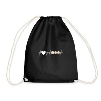 Cobayes Cobayes Coeurs Cadeau - Sac de sport léger - noir - Devant
