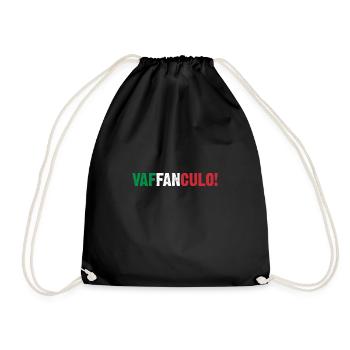 Italien Italiener Vaffanculo - Turnbeutel - Schwarz - Vorne