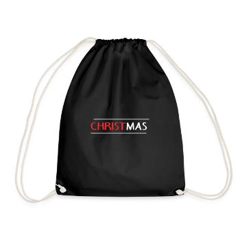 CHRISTMA's cool design - Drawstring Bag - black - Front