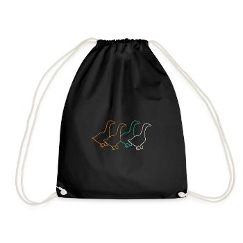 Goose - Drawstring Bag - black - Front
