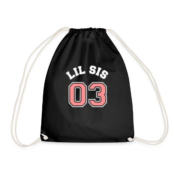 Lil Sis 03 - Little Sister - Turnbeutel - Schwarz - Vorne