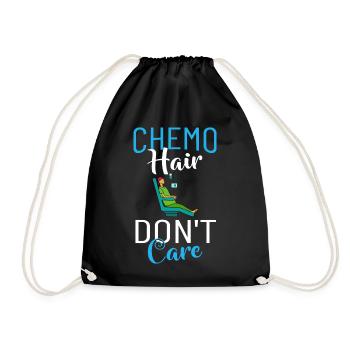 Chemotherapy Chemo Cancer Therapy - Drawstring Bag - black - Front