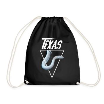 Texas Rat Snake Reptile Keeper Snake Owner - Drawstring Bag - black - Front
