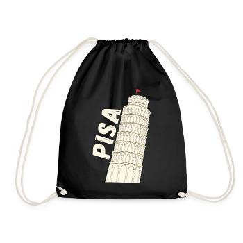 Pise Florence La Tour penchée de Pise Souvenir - Sac de sport léger - noir - Devant