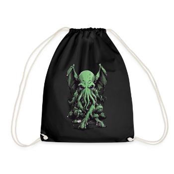 Monstre visqueux des tentacules d’Halloween Cthulhu - Sac de sport léger - noir - Devant