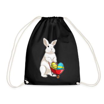 Œufs de Pâques de Bunny - Sac de sport léger - noir - Devant