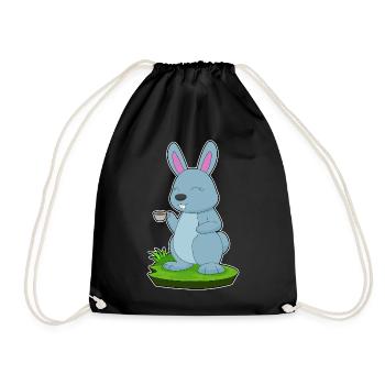 Tasse à café lapin - Sac de sport léger - noir - Devant