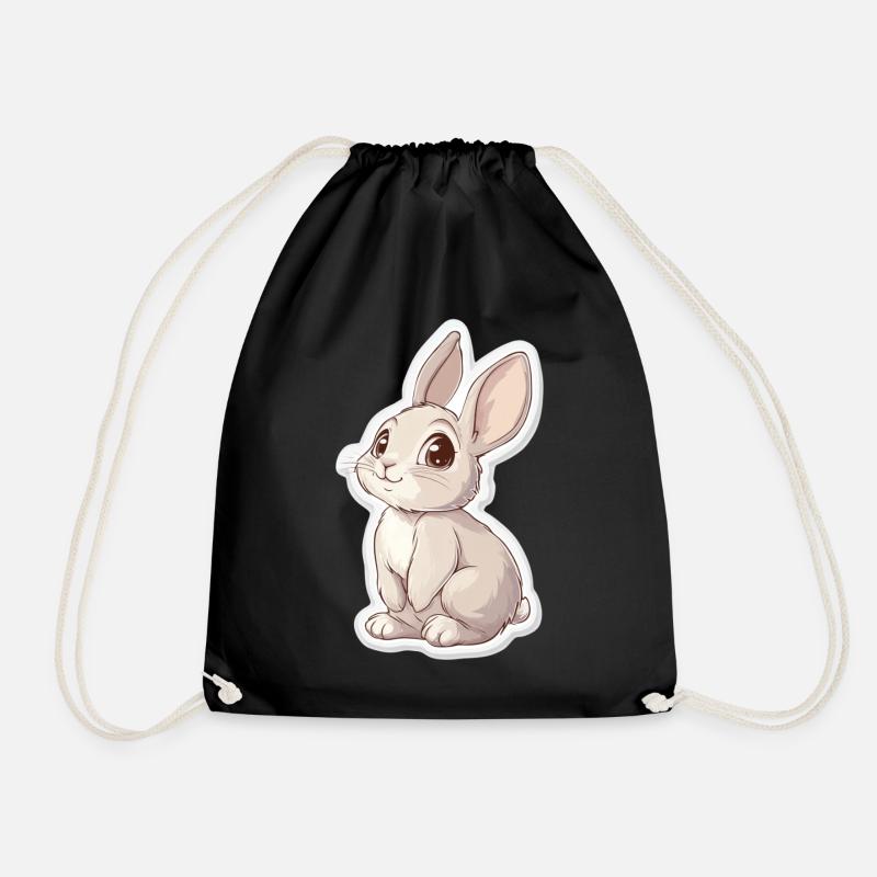Hase - Turnbeutel - Schwarz