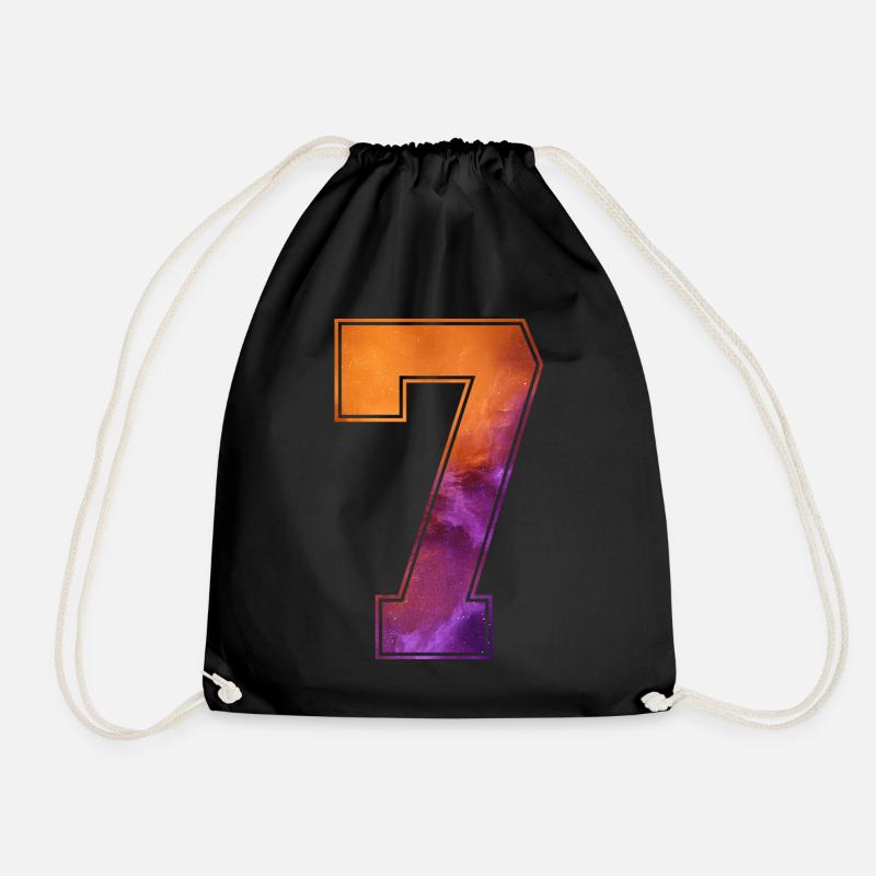 NR. 7 NUMMER 7 COLLEGE 7. GEBURTSTAG - Turnbeutel - Schwarz