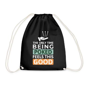 Licensed TCM Practitioner Expert Therapeutic  - Drawstring Bag - black - Front