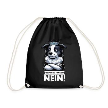 Avant que vous ne demandiez : Border Collie, Chien de Troupeau, Chien Collie - Sac de sport léger - noir - Devant