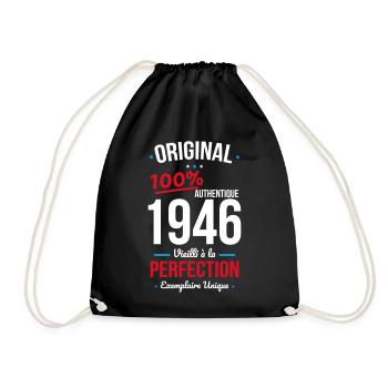 1946 – Original – Exemplaire unique - Sac de sport léger - noir - Devant