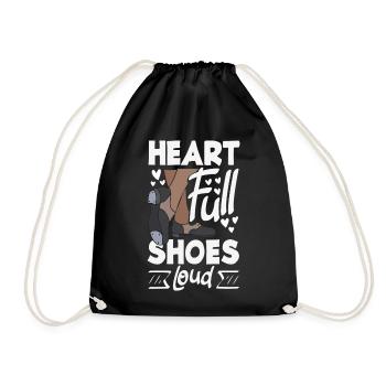 Tap dancers, tap shoes, tap dance - Drawstring Bag - black - Front