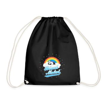 Black Metal Panda - Drawstring Bag - black - Front