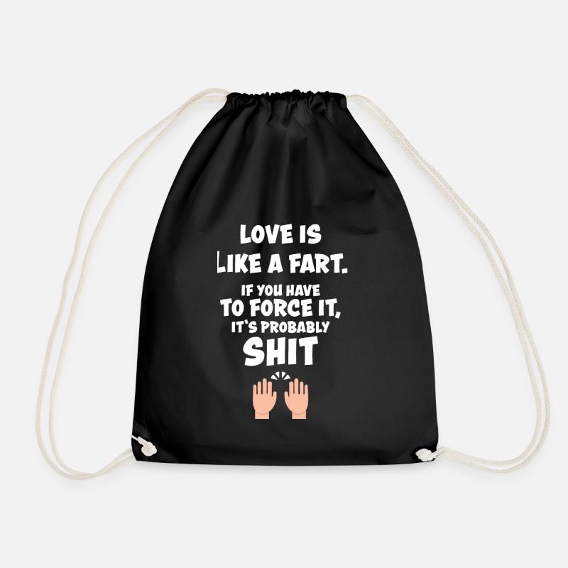 Funny Funny Quote Funny Gift Funny - Drawstring Bag - black